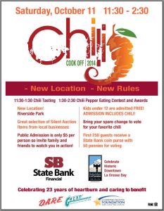 2014 Chili Cook Off Flyer